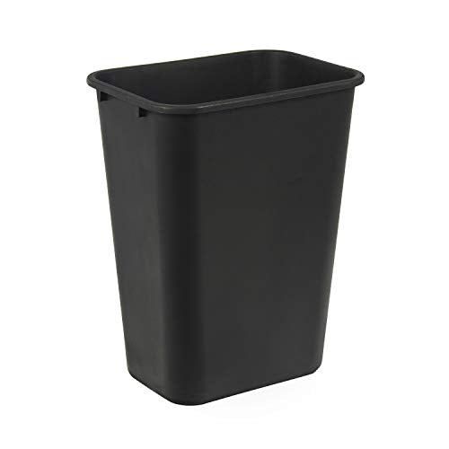 Eco-Friendly Basics Rectangular Commercial Office Wastebasket, hassle-free to Clean, Space-Saving, 10 Collection