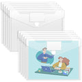 Modern Sooez 10 Pack Plastic Envelopes File Folders, Set