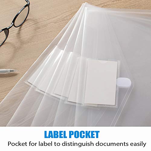 Modern Sooez 10 Pack Plastic Envelopes File Folders, Set
