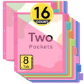 high-quality Taja 16 Count Dividers for 3 Ring Binder with Two Kit