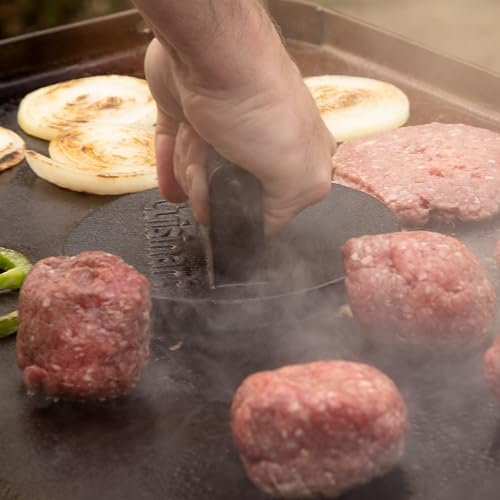 top-tier Cuisinart 6.5" Cast Iron Smashed Burger Press, Round Flat Collection