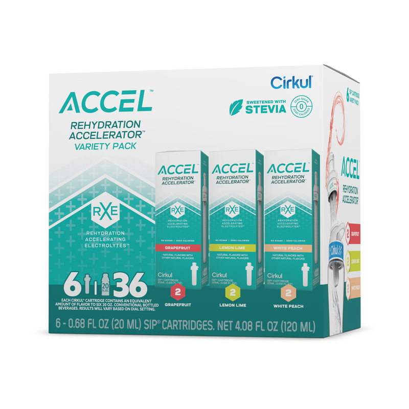 Sugar-Free Accel 6-Pack Variety Pack IZ9I - Vitamin-Infused Natural Refreshing Flavor Core - Default Title