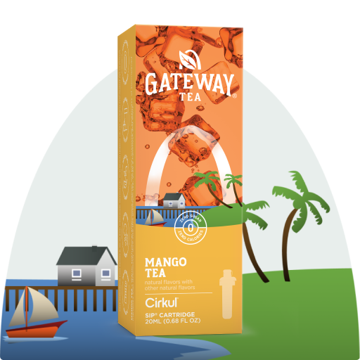 Refreshing Electrolyte Gateway Mango Tea AQB7 - Sugar-Free Fruit Flavor Cartridge Refill - Default Title
