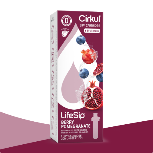 Natural Fruit Flavored LifeSip Berry Pomegranate (Stevia) ZYW1 - Electrolyte Hydration Enhanced Taste Cartridges - Default Title